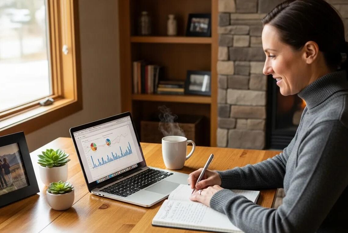 Idaho professional working from home, symbolizing financial security through long-term disability insurance