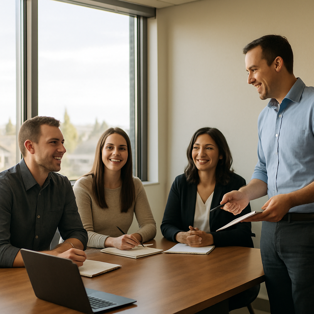 Eagle Cap insurance team in a training session