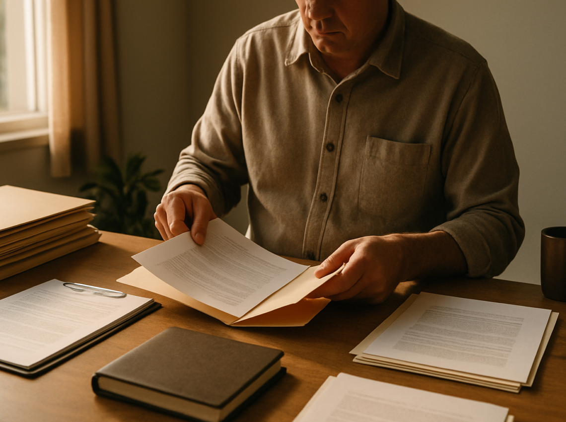 Organizing documents to enroll in an Idaho health plan