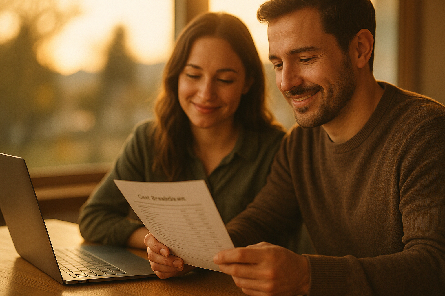 Reviewing a cost-sharing breakdown
