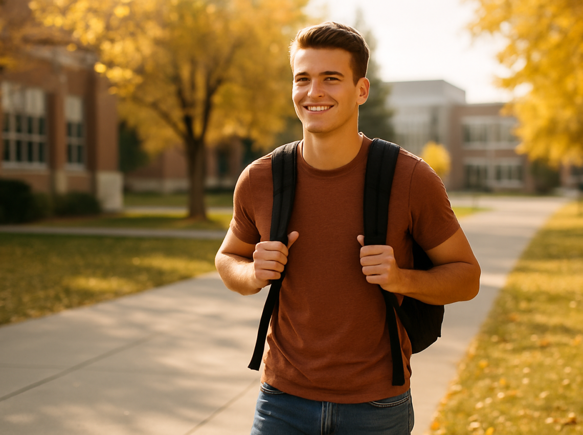 Idaho college student with health coverage on campus