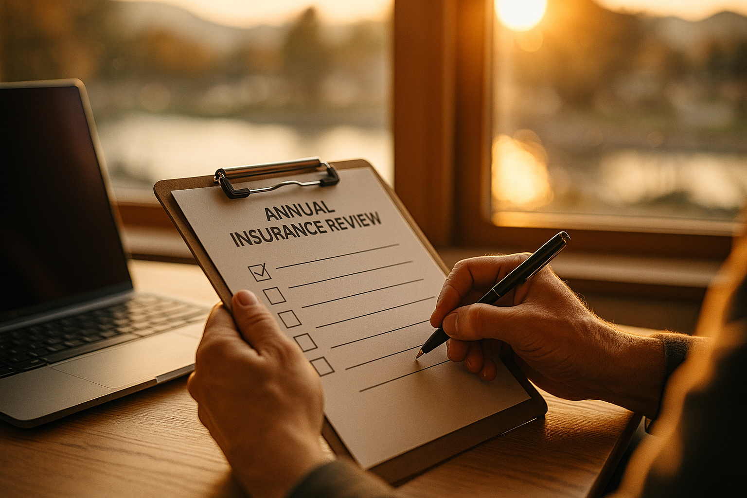 Checking off an annual insurance review checklist