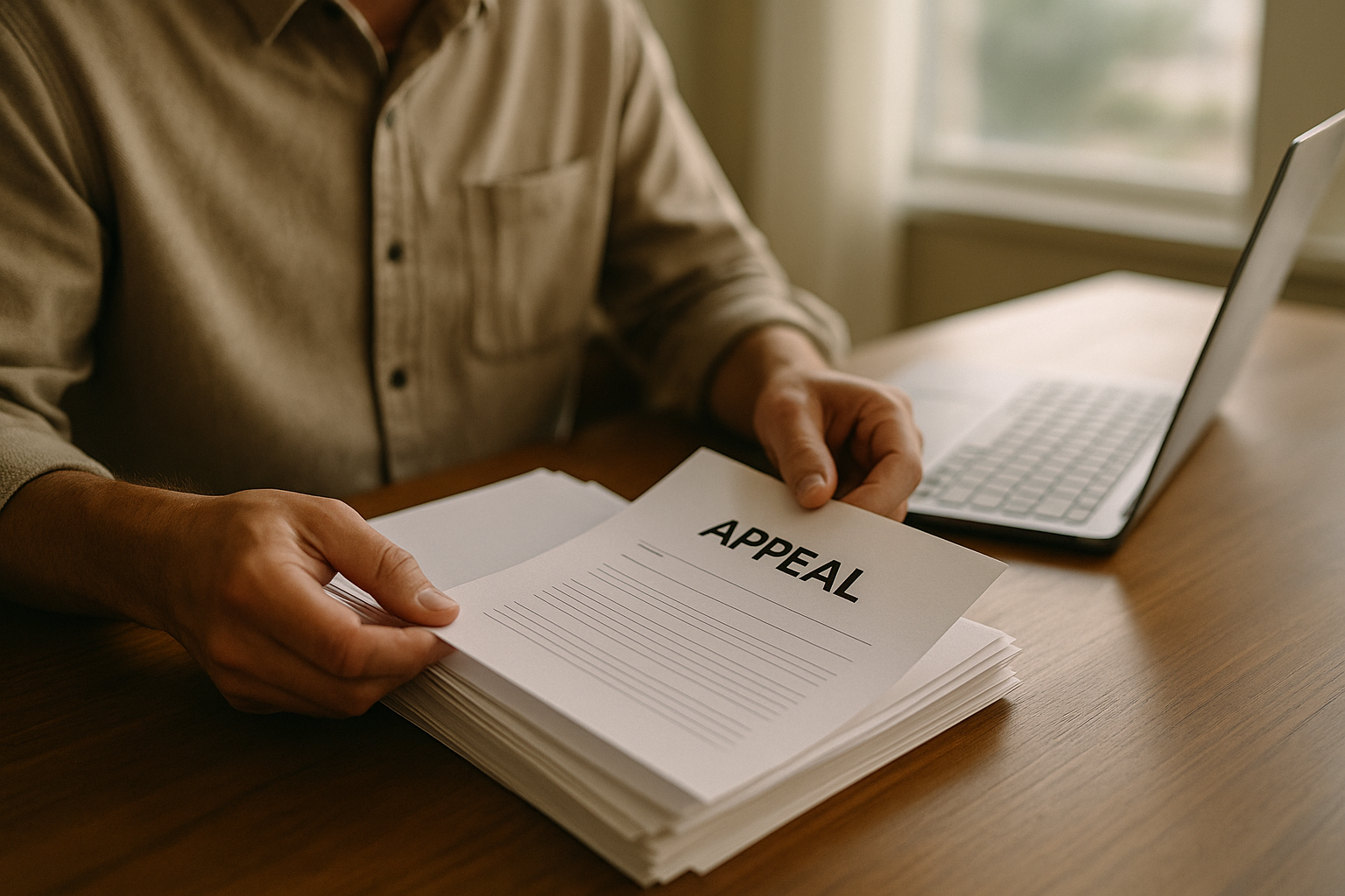 Organizing appeal paperwork