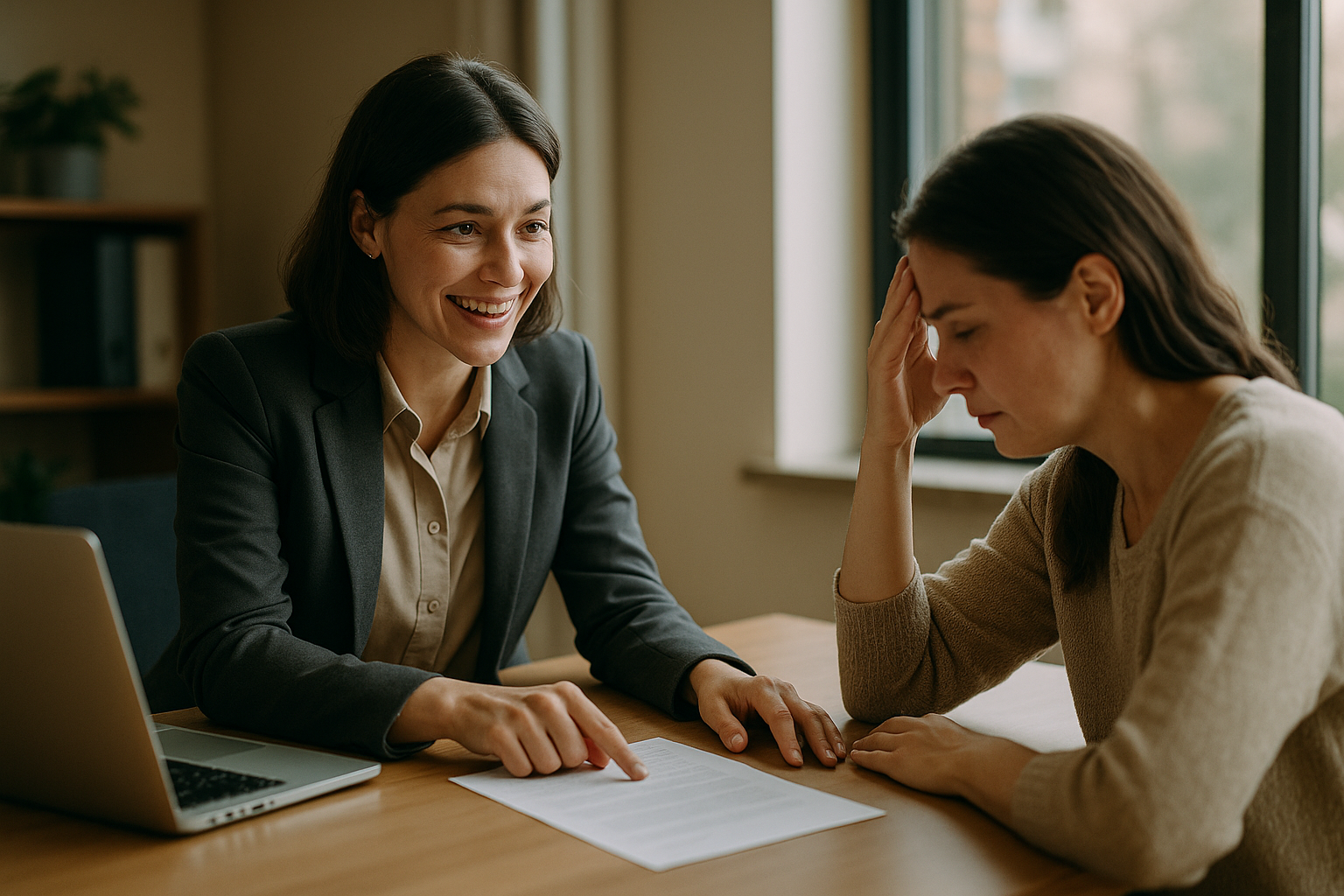 Agent helping a client appeal a denied claim