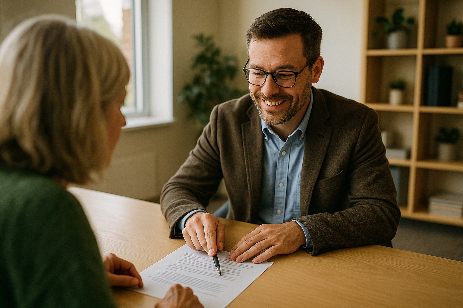 Agent connecting a client with helpful local resources