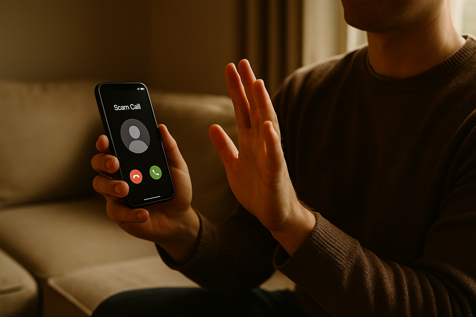 Blocking a suspected insurance scam call